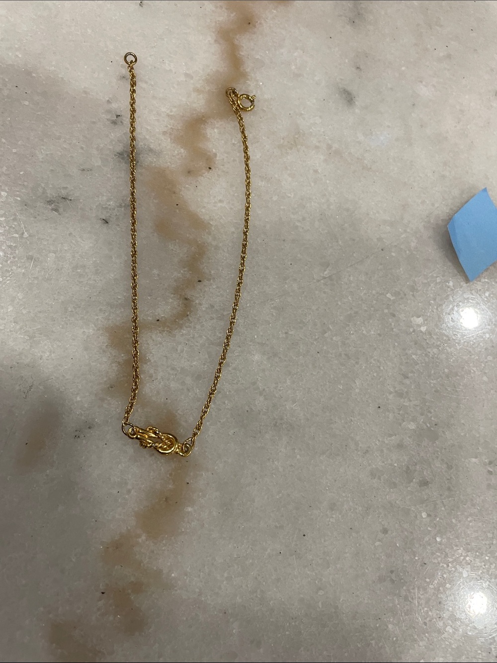 Delicate Gold Knot Pendant bracelet- Women Jewelry